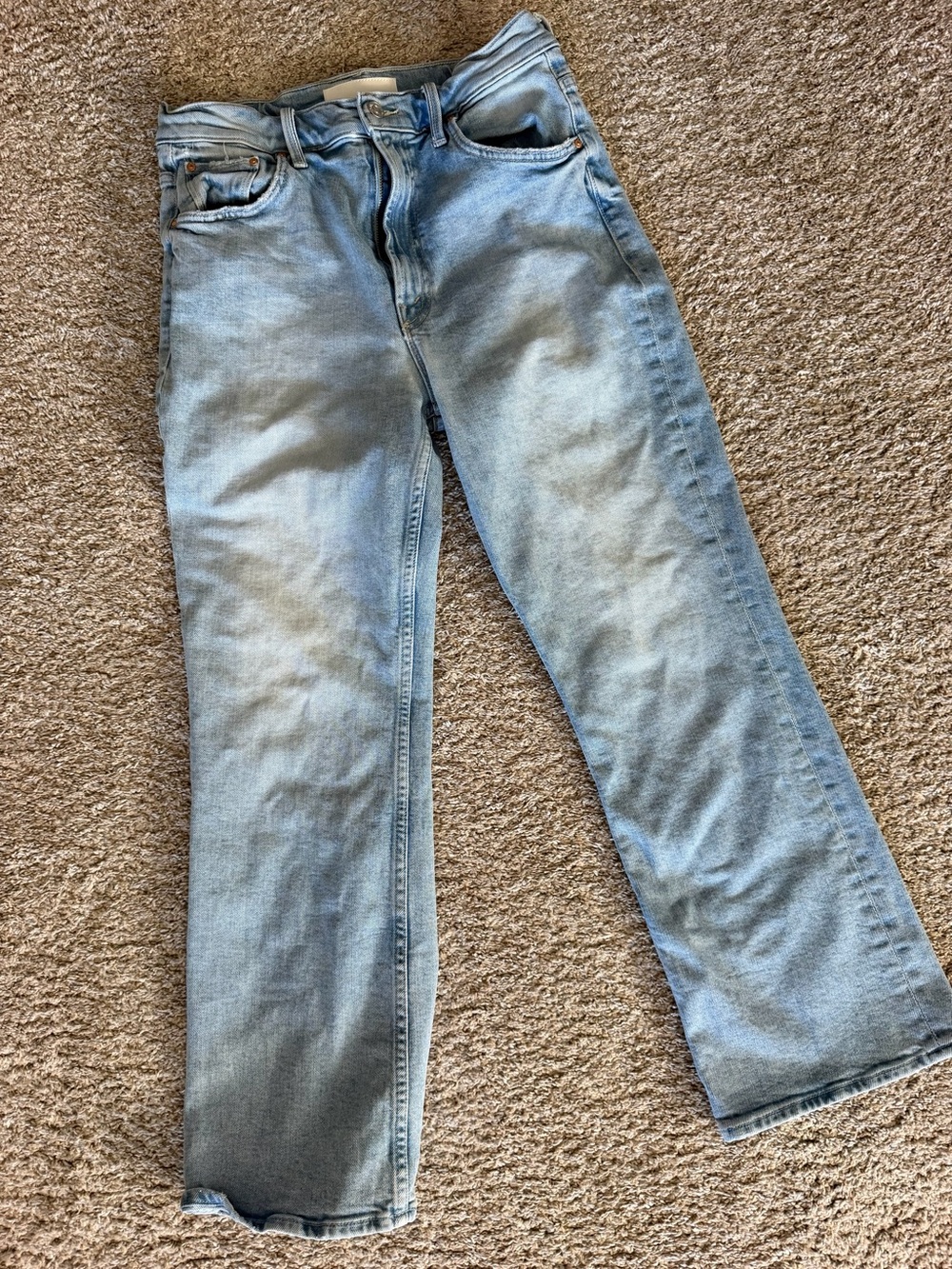 Mother Jeans Women’s Light Blue The Scooter Ankle